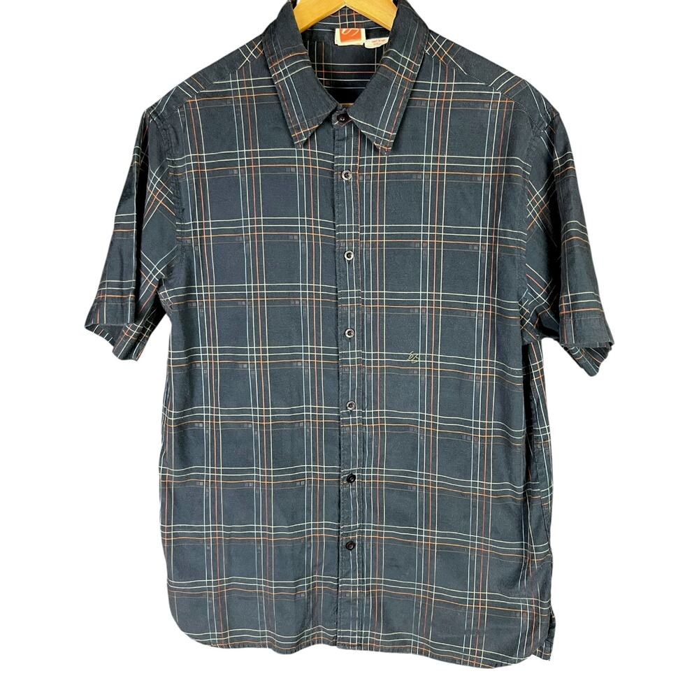 Vintage Y2k ES Footwear Plaid Ringley Short Sleeve Skater Shirt - L